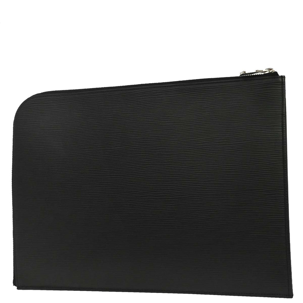 Louis Vuitton Black Epi Pochette Jour GM NM Clutch Bag M64153