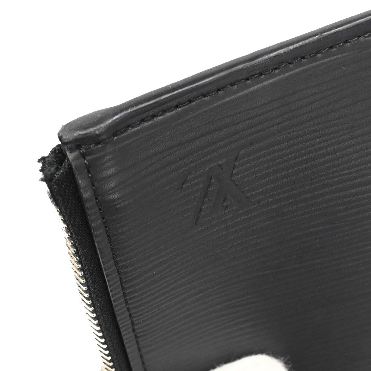 Louis Vuitton Black Epi Pochette Jour GM NM Clutch Bag M64153