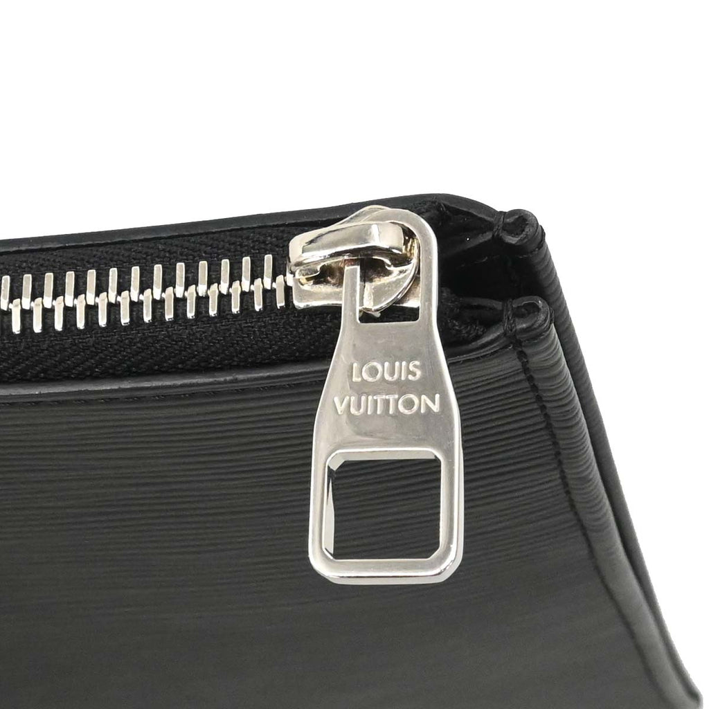 Louis Vuitton Black Epi Pochette Jour GM NM Clutch Bag M64153