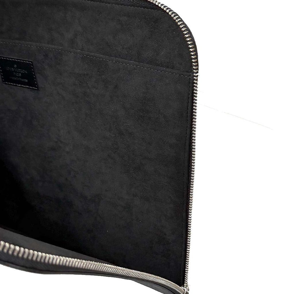Louis Vuitton Black Epi Pochette Jour GM NM Clutch Bag M64153