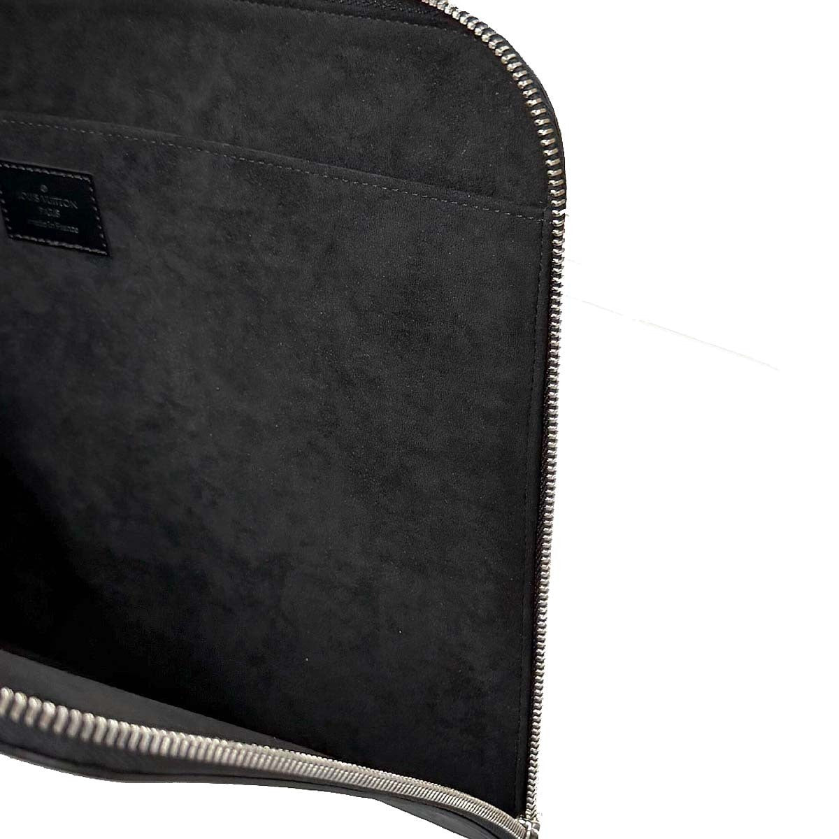 Louis Vuitton Black Epi Pochette Jour GM NM Clutch Bag M64153