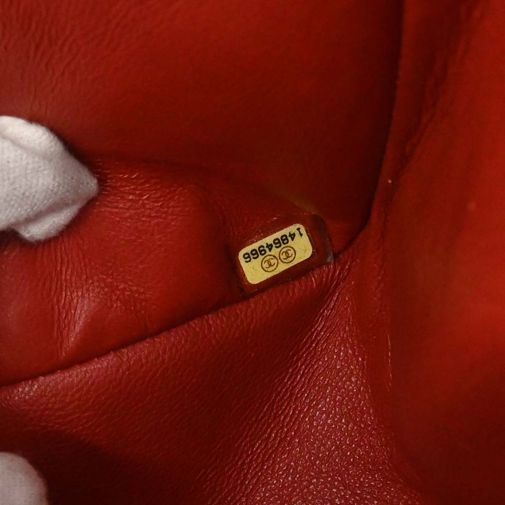 Chanel 2010-2011 Red Calfskin 2.55 Jumbo Classic Double Flap Shoulder Bag