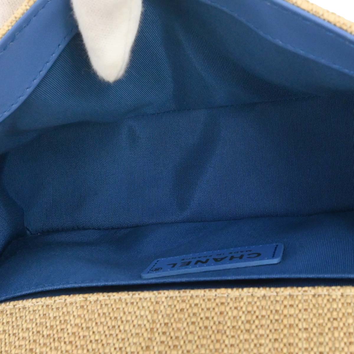 Boy Chanel 2019 Beige Mixed Fibers Medium Chain Shoulder Bag