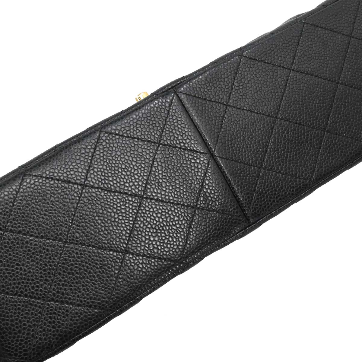 Chanel 2017 Black Caviar Jumbo Classic Double Flap Shoulder Bag