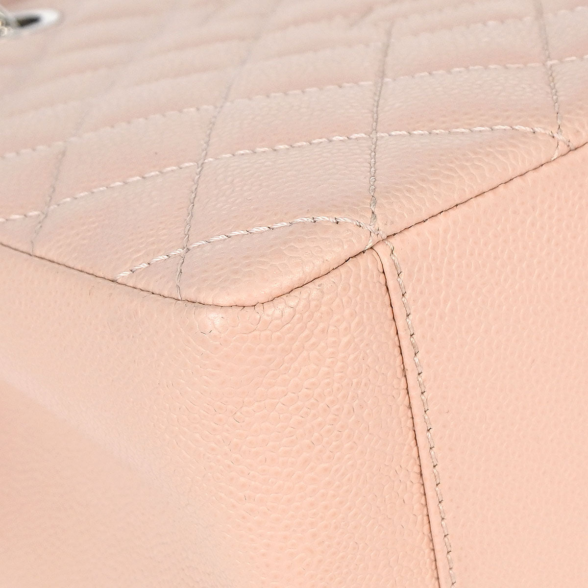 Chanel 2015-2016 Light Pink Caviar Grand Shopping Tote GST Chain Handbag