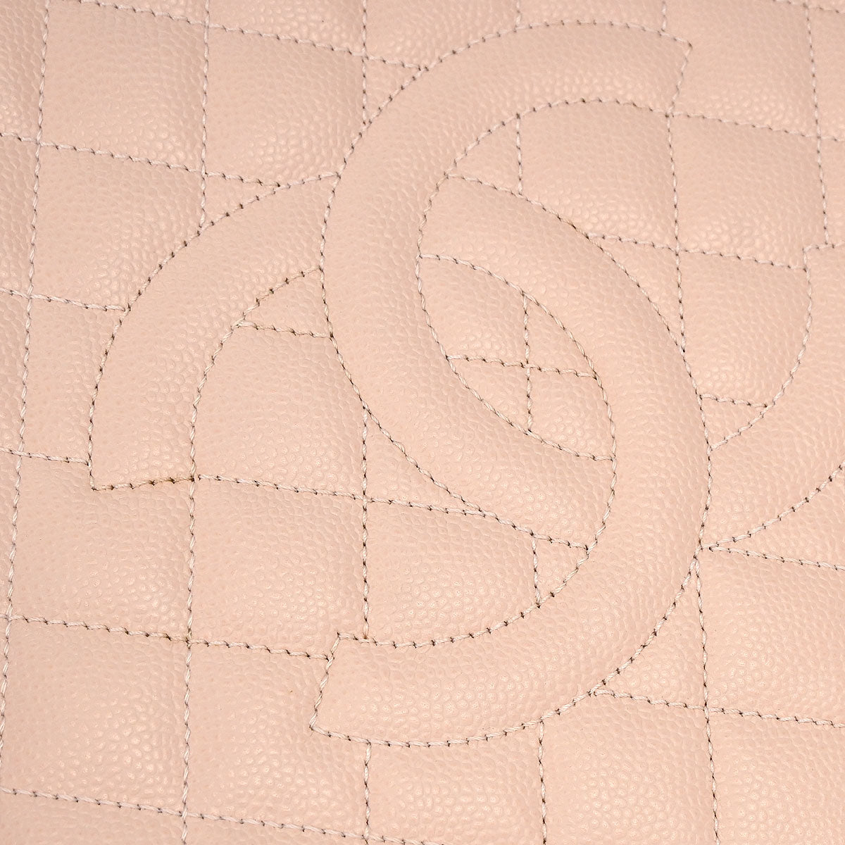 Chanel 2015-2016 Light Pink Caviar Grand Shopping Tote GST Chain Handbag