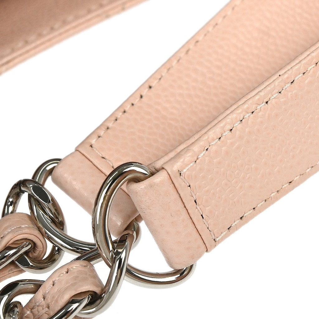 Chanel 2015-2016 Light Pink Caviar Grand Shopping Tote GST Chain Handbag