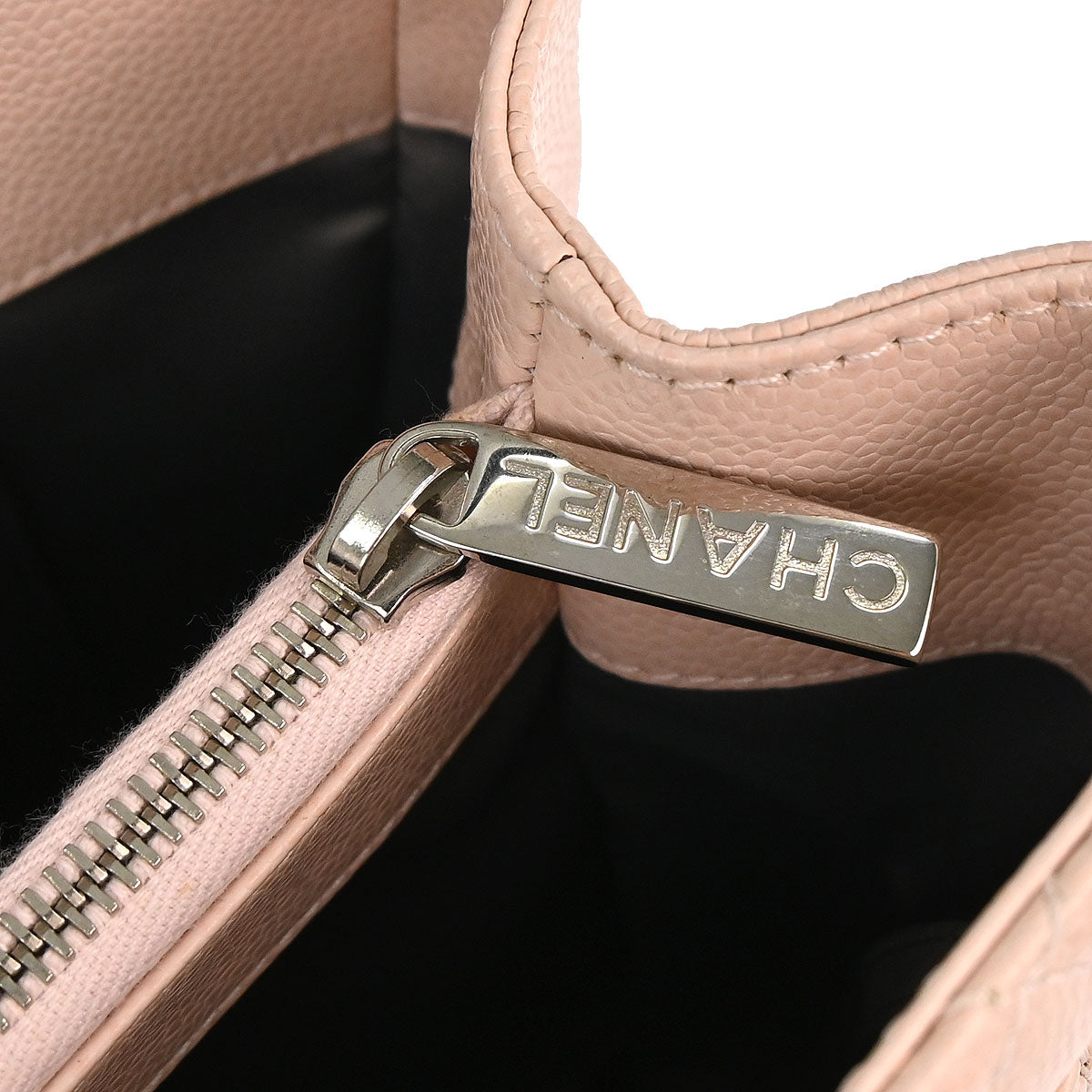 Chanel 2015-2016 Light Pink Caviar Grand Shopping Tote GST Chain Handbag