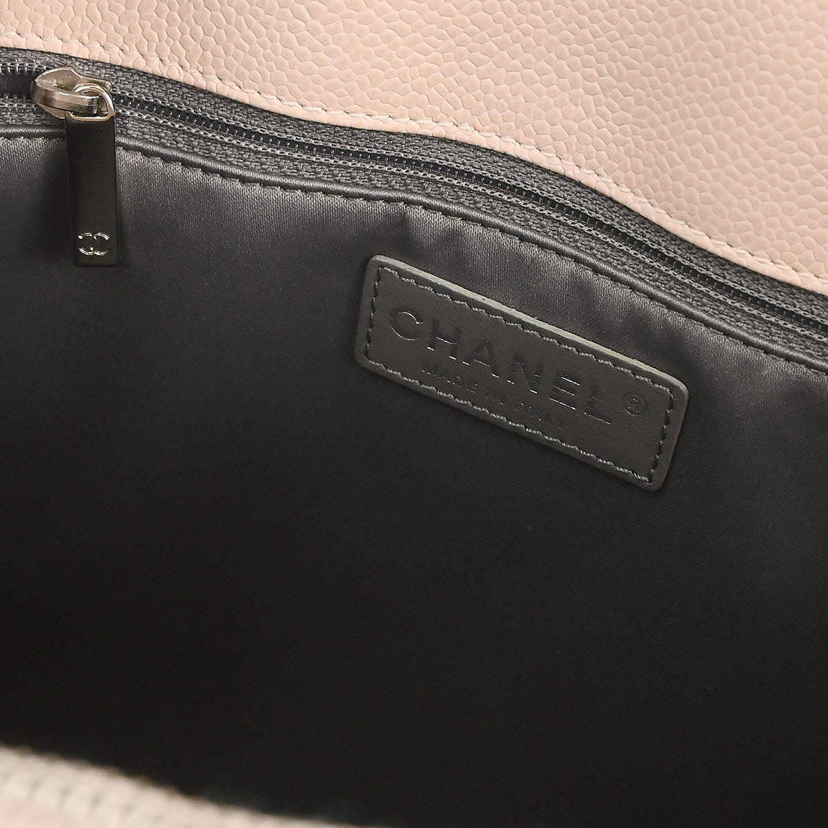 Chanel 2015-2016 Light Pink Caviar Grand Shopping Tote GST Chain Handbag