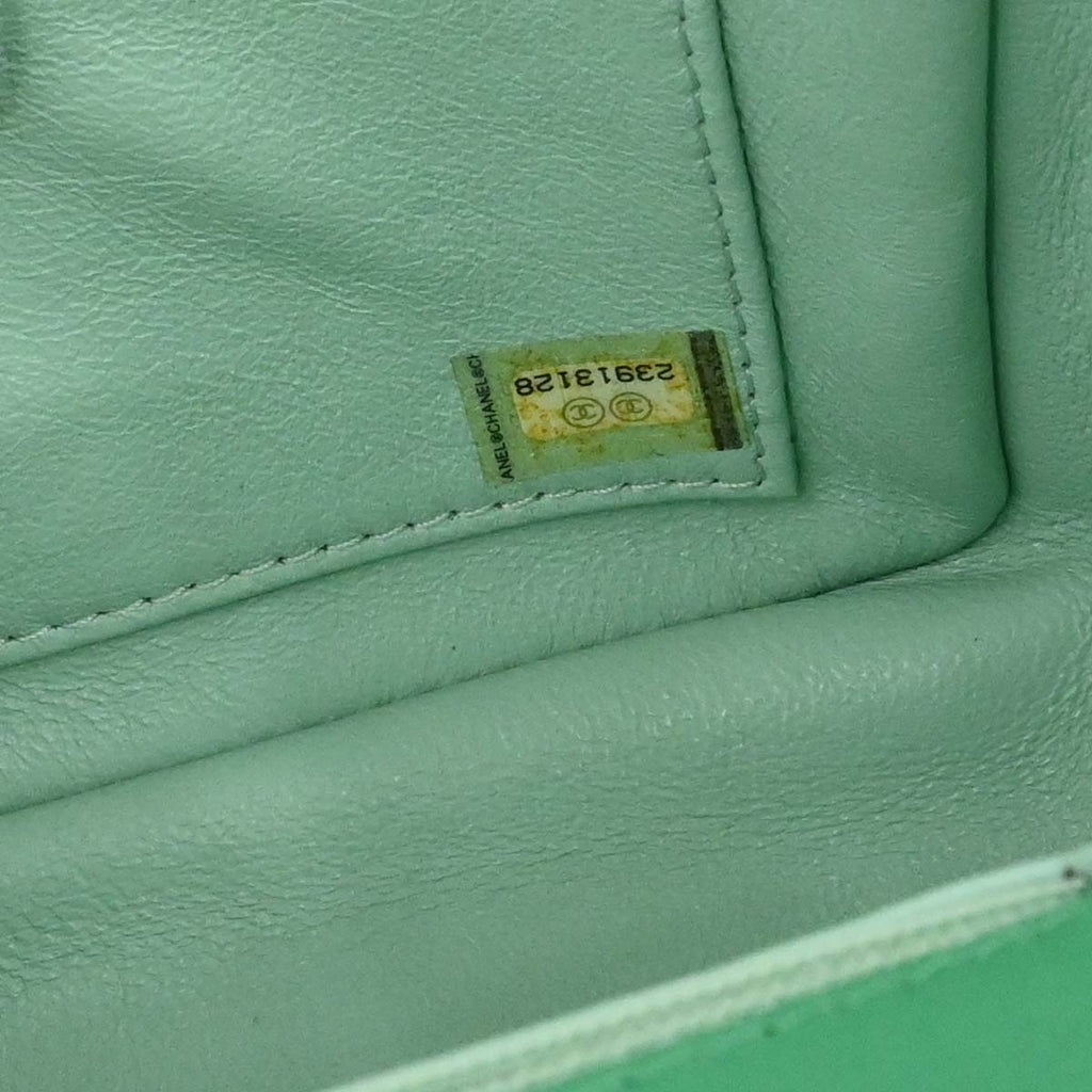 Chanel 2017 Green Caviar Filigree Flap Bag Shoulder Bag