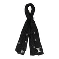Louis Vuitton Cashmere Swarovski Crystal Monte Carlo Stole Black