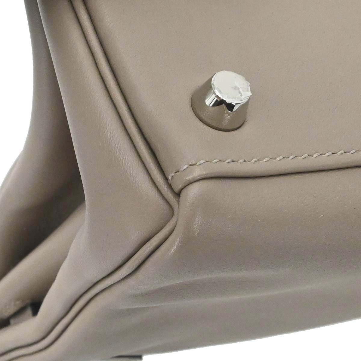 Hermes Gris Tourterelle Swift Kelly 25 Retourne 2way Shoulder Handbag