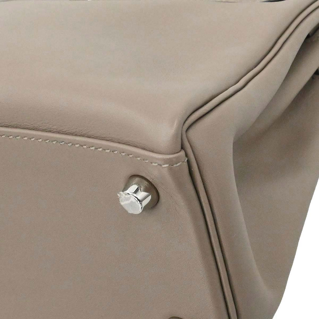 Hermes Gris Tourterelle Swift Kelly 25 Retourne 2way Shoulder Handbag