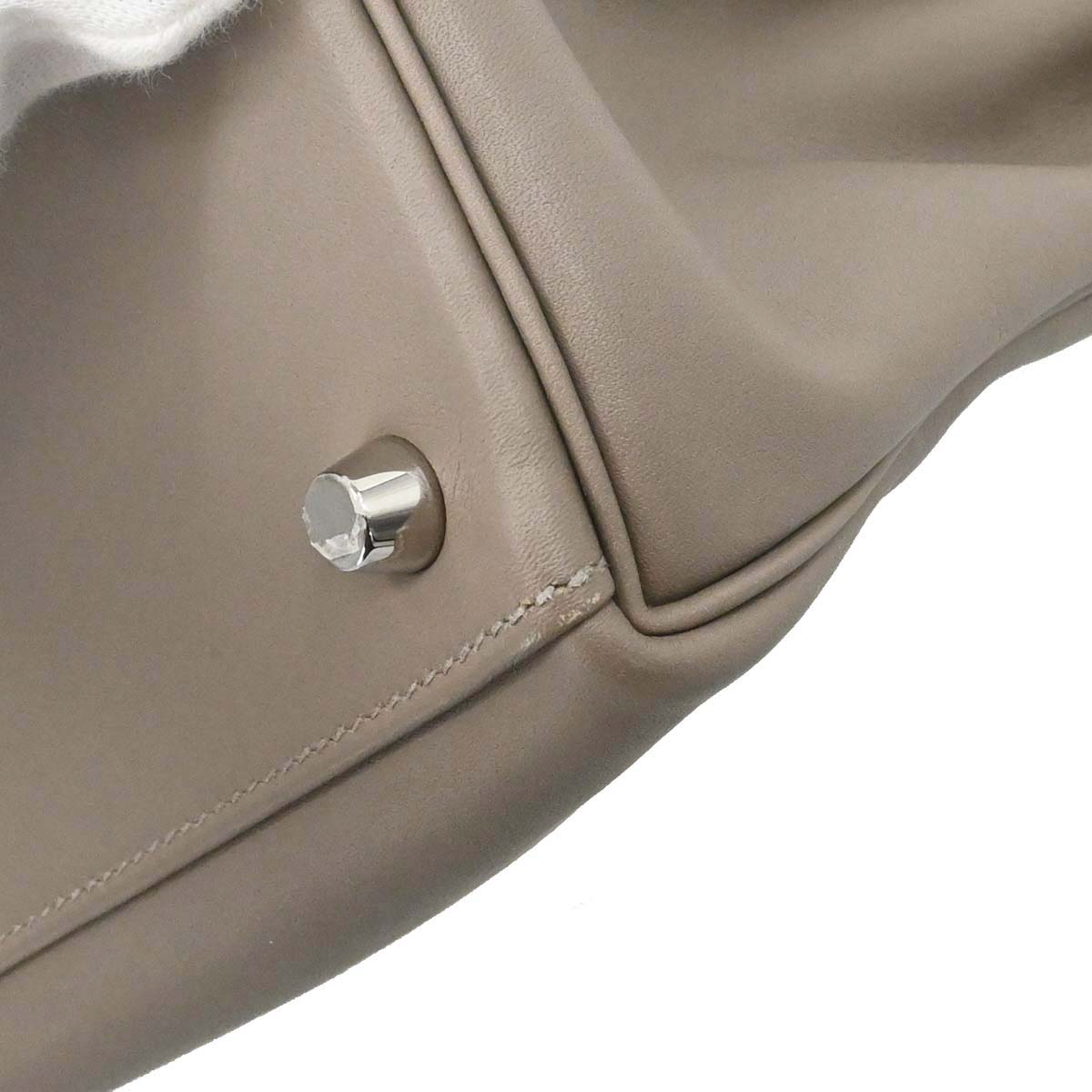 Hermes Gris Tourterelle Swift Kelly 25 Retourne 2way Shoulder Handbag