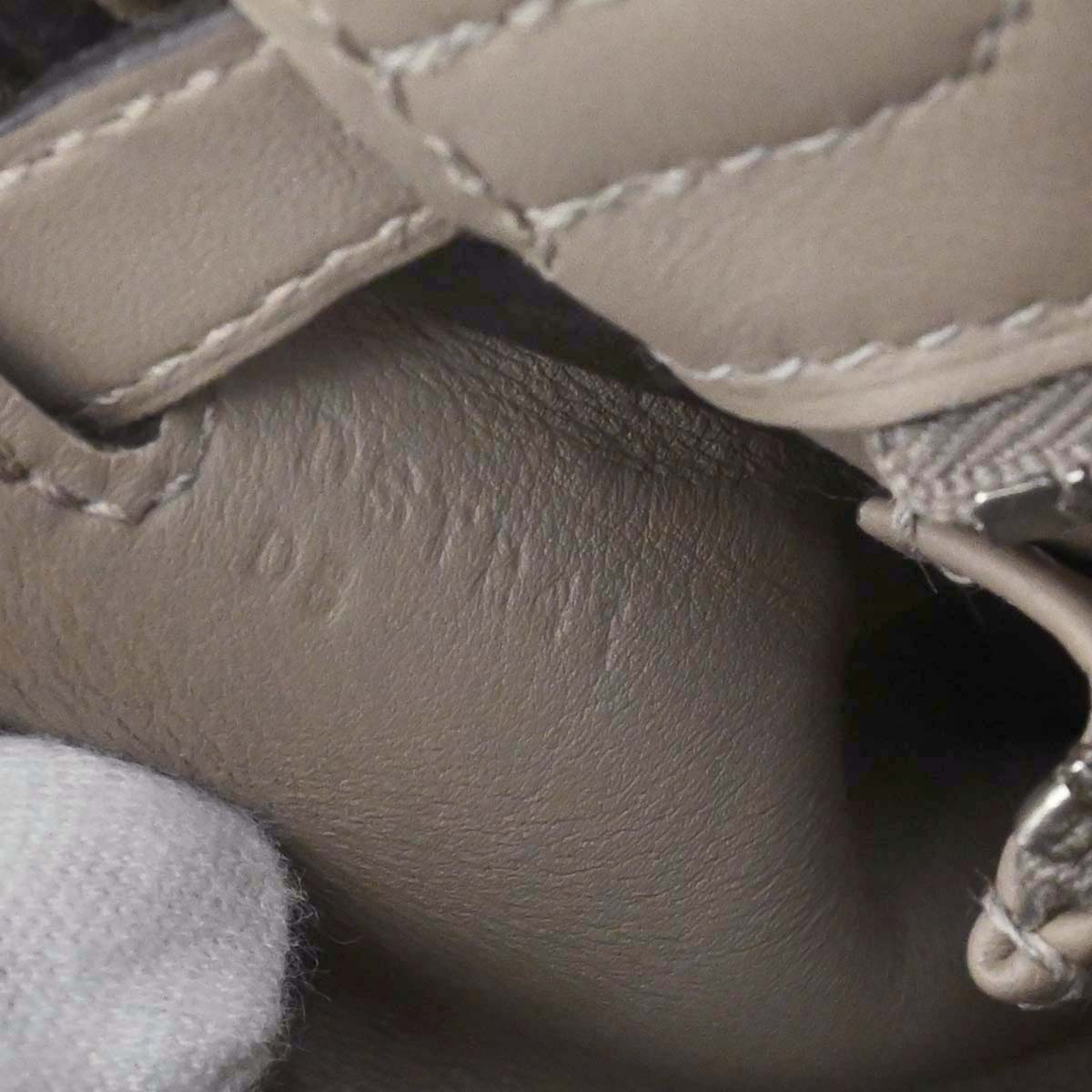 Hermes Gris Tourterelle Swift Kelly 25 Retourne 2way Shoulder Handbag