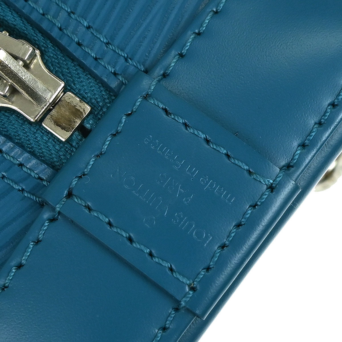 Louis Vuitton 2013 Blue Epi Alma BB 2way Shoulder Handbag M40853