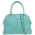 Hermes Blue Atoll Swift Bolide 27 2way Shoulder Handbag