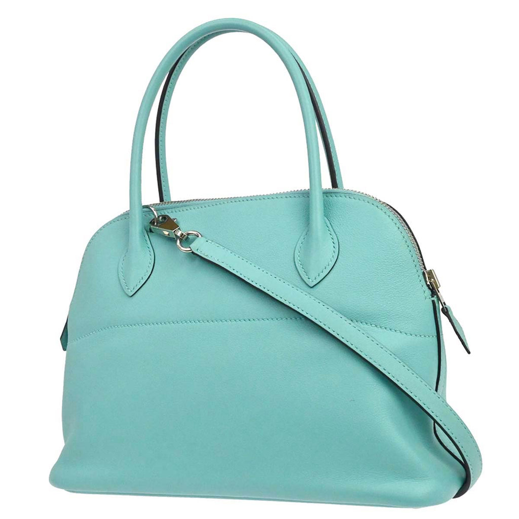Hermes Blue Atoll Swift Bolide 27 2way Shoulder Handbag