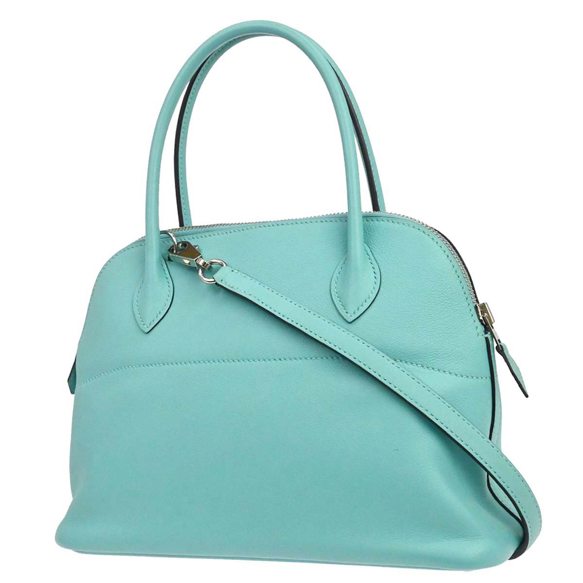 Hermes Blue Atoll Swift Bolide 27 2way Shoulder Handbag