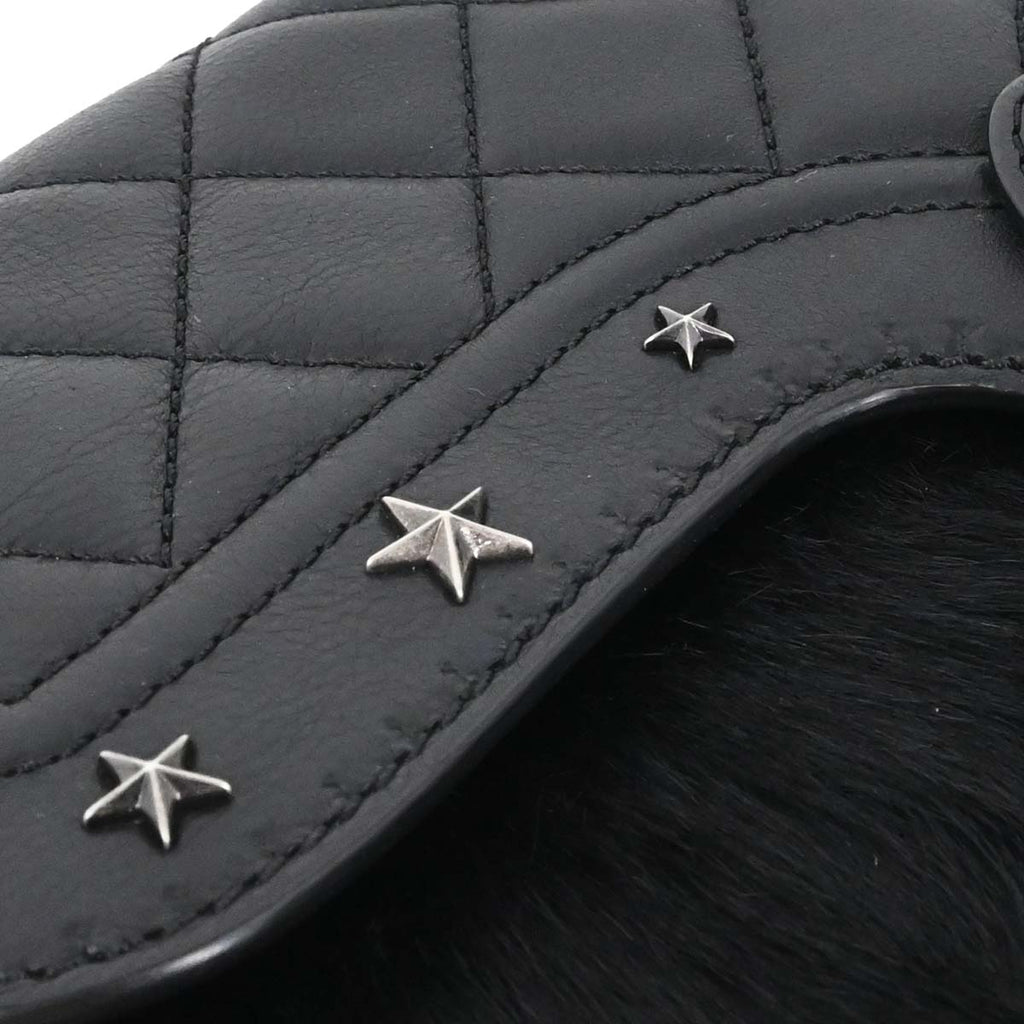 Chanel 2014 Brown Calfskin Pony Hair Paris-Dallas Saddle Shoulder Bag