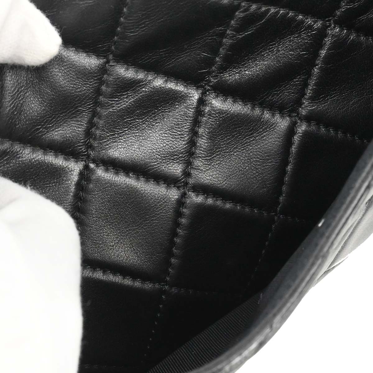 Chanel 2013-2014 Black Lambskin Hula Hoop Large Handbag