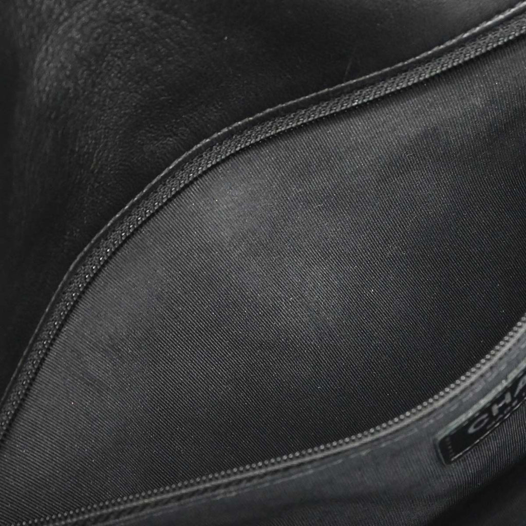 Chanel 2013-2014 Black Lambskin Hula Hoop Large Handbag