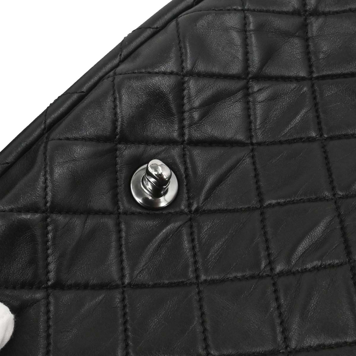 Chanel 2013-2014 Black Lambskin Hula Hoop Large Handbag