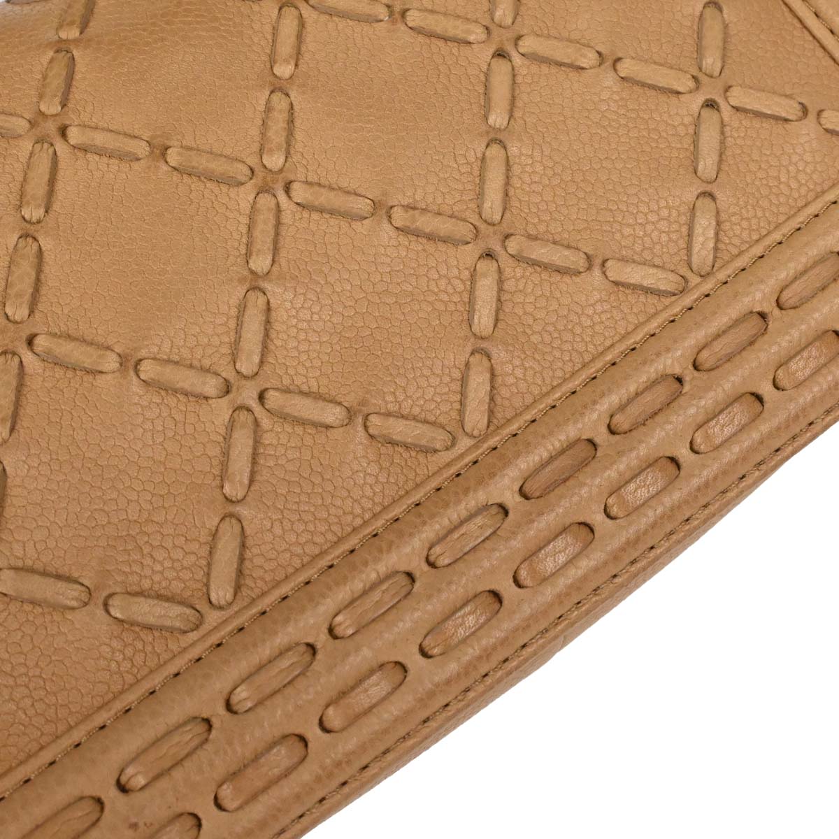 Boy Chanel 2014 Beige Caviar Medium Chain Shoulder Bag
