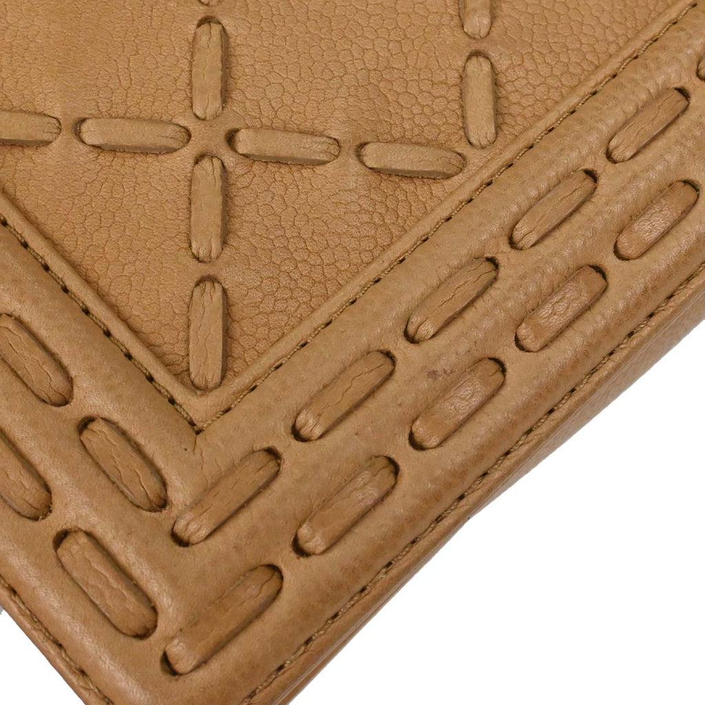Boy Chanel 2014 Beige Caviar Medium Chain Shoulder Bag