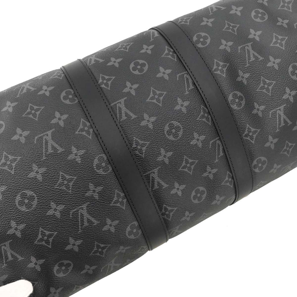 Louis Vuitton 2017 Monogram Eclipse Keepall Bandouliere 45 Duffle Bag M40569