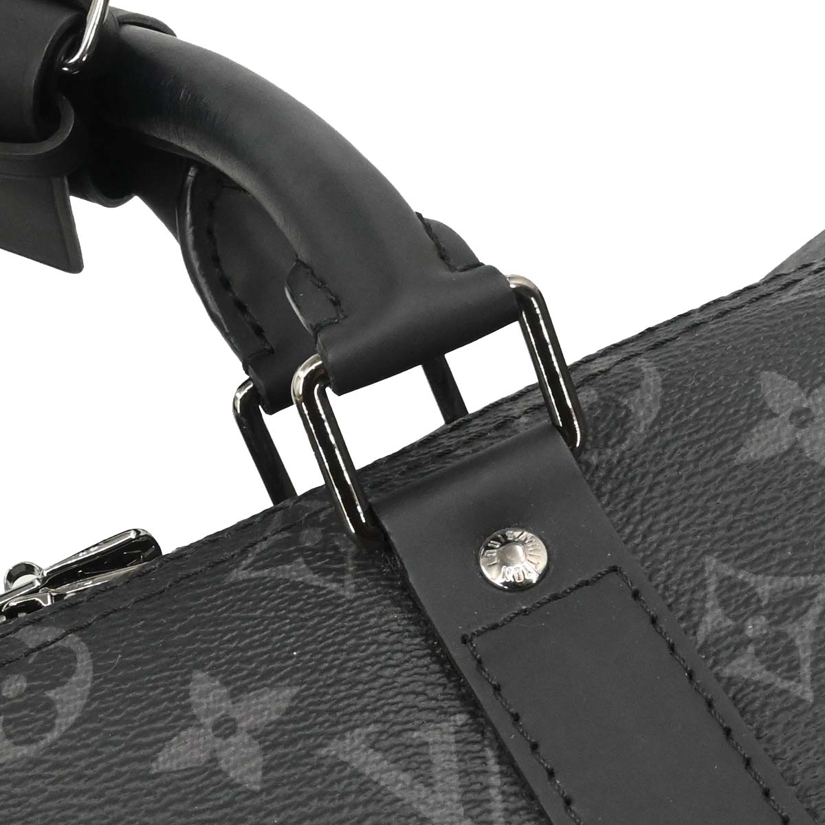 Louis Vuitton 2017 Monogram Eclipse Keepall Bandouliere 45 Duffle Bag M40569