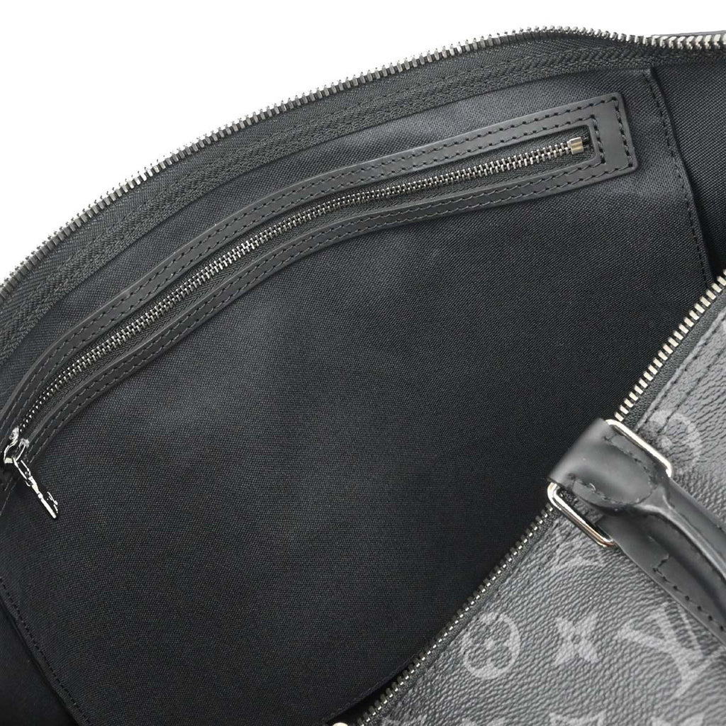 Louis Vuitton 2017 Monogram Eclipse Keepall Bandouliere 45 Duffle Bag M40569