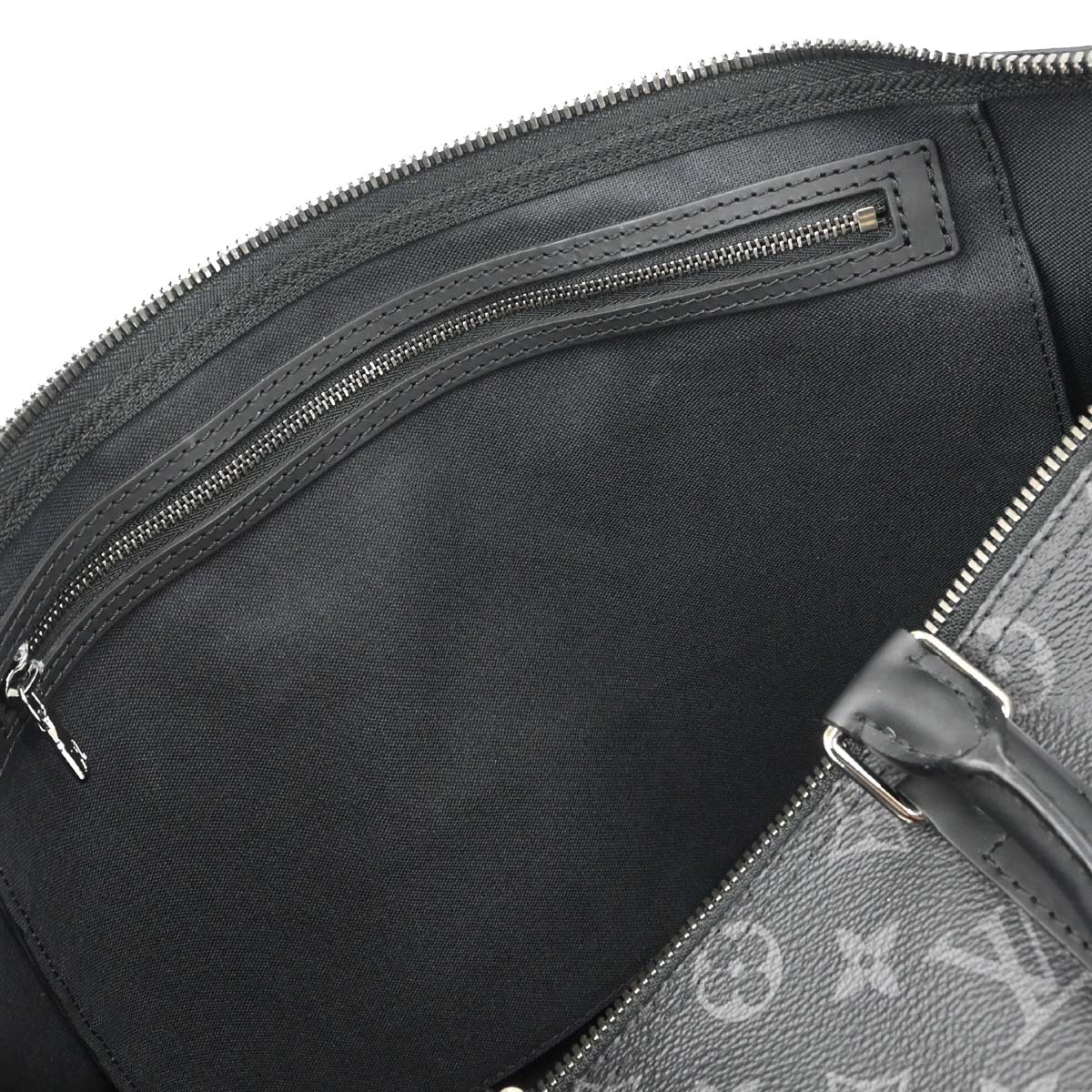 Louis Vuitton 2017 Monogram Eclipse Keepall Bandouliere 45 Duffle Bag M40569