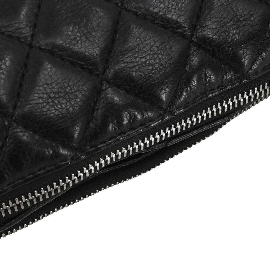 Chanel 2018-2019 Black Lambskin Waist Bum Bag