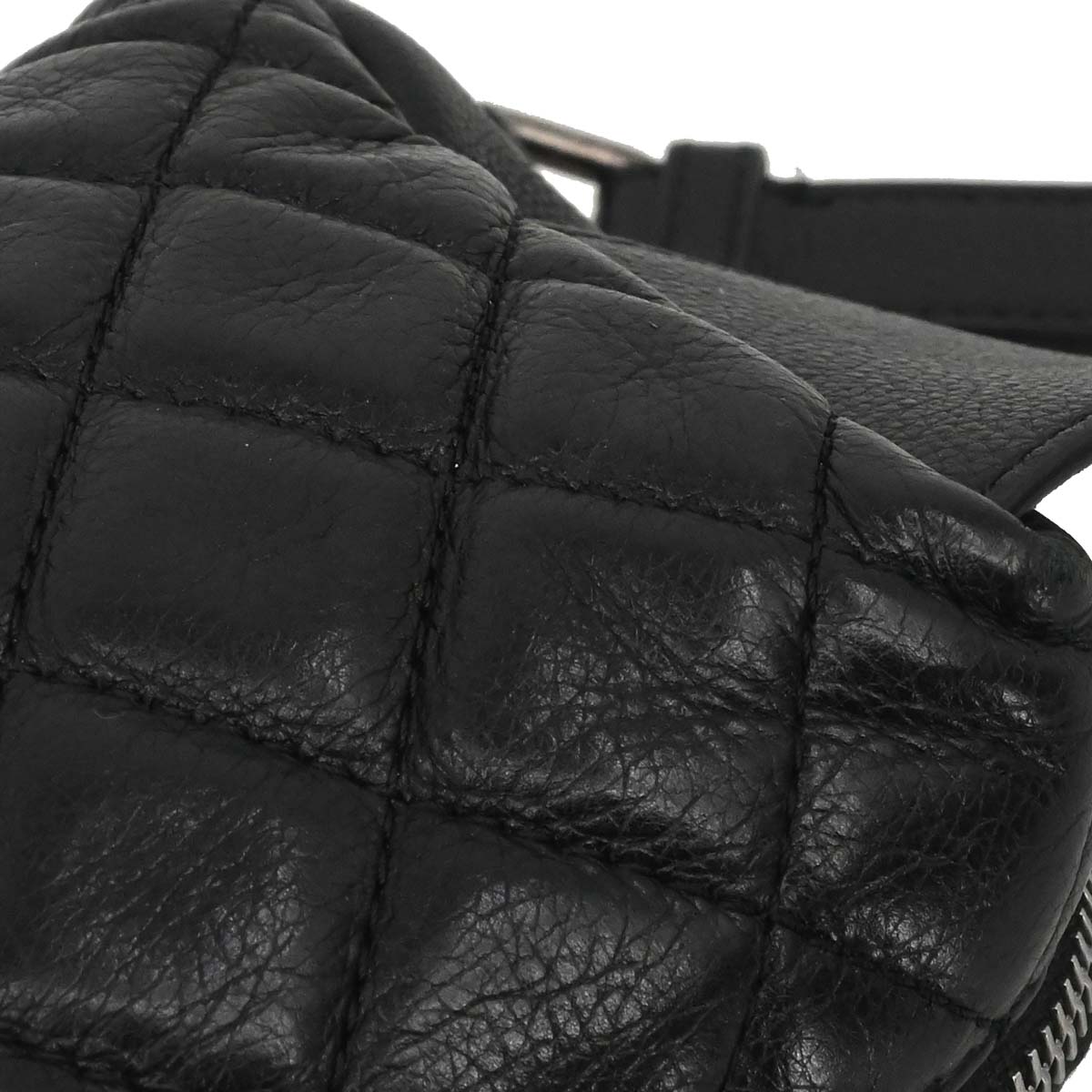 Chanel 2018-2019 Black Lambskin Waist Bum Bag