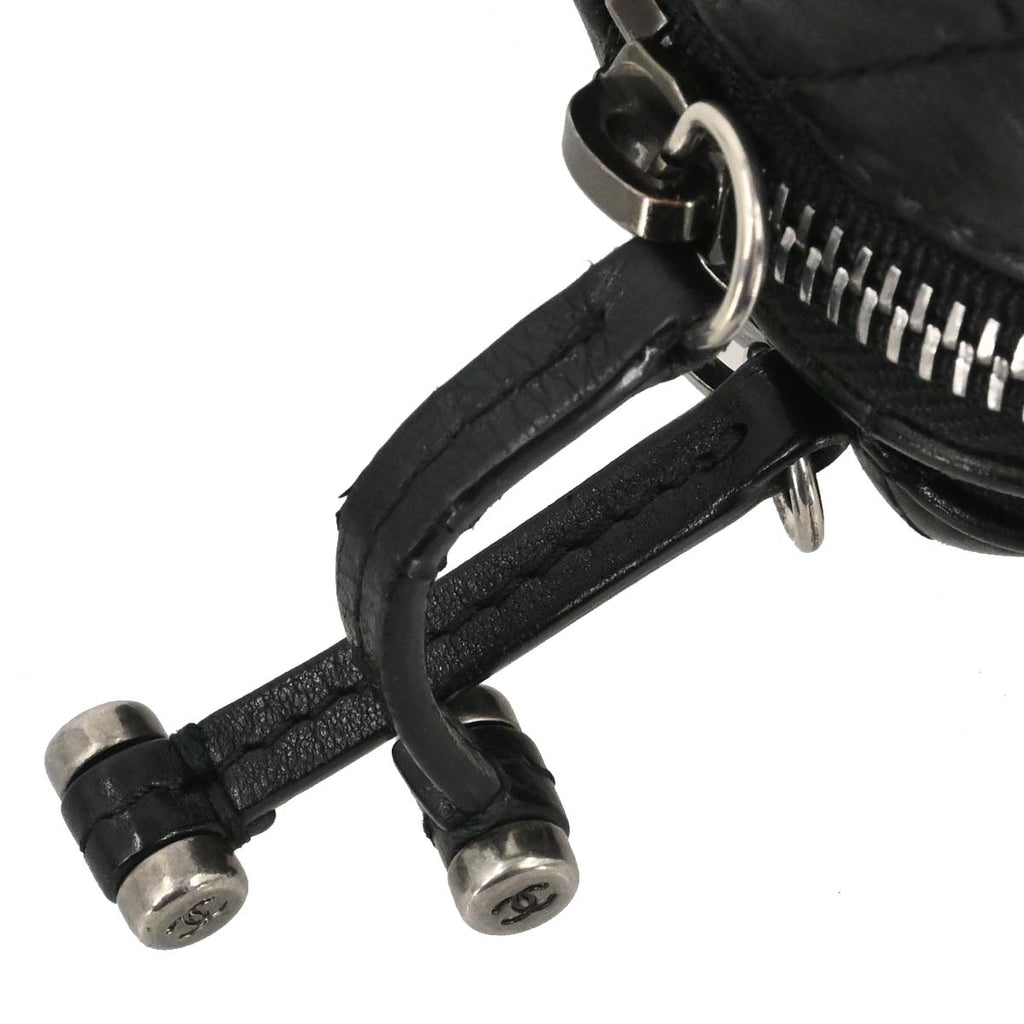Chanel 2018-2019 Black Lambskin Waist Bum Bag