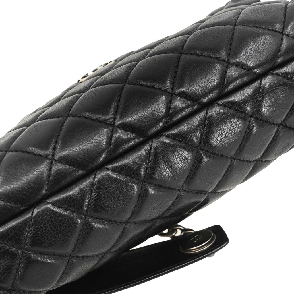 Chanel 2018-2019 Black Lambskin Waist Bum Bag