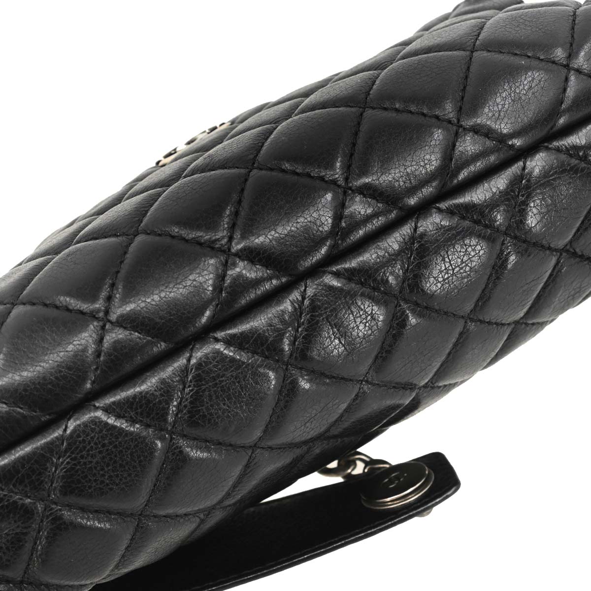 Chanel 2018-2019 Black Lambskin Waist Bum Bag