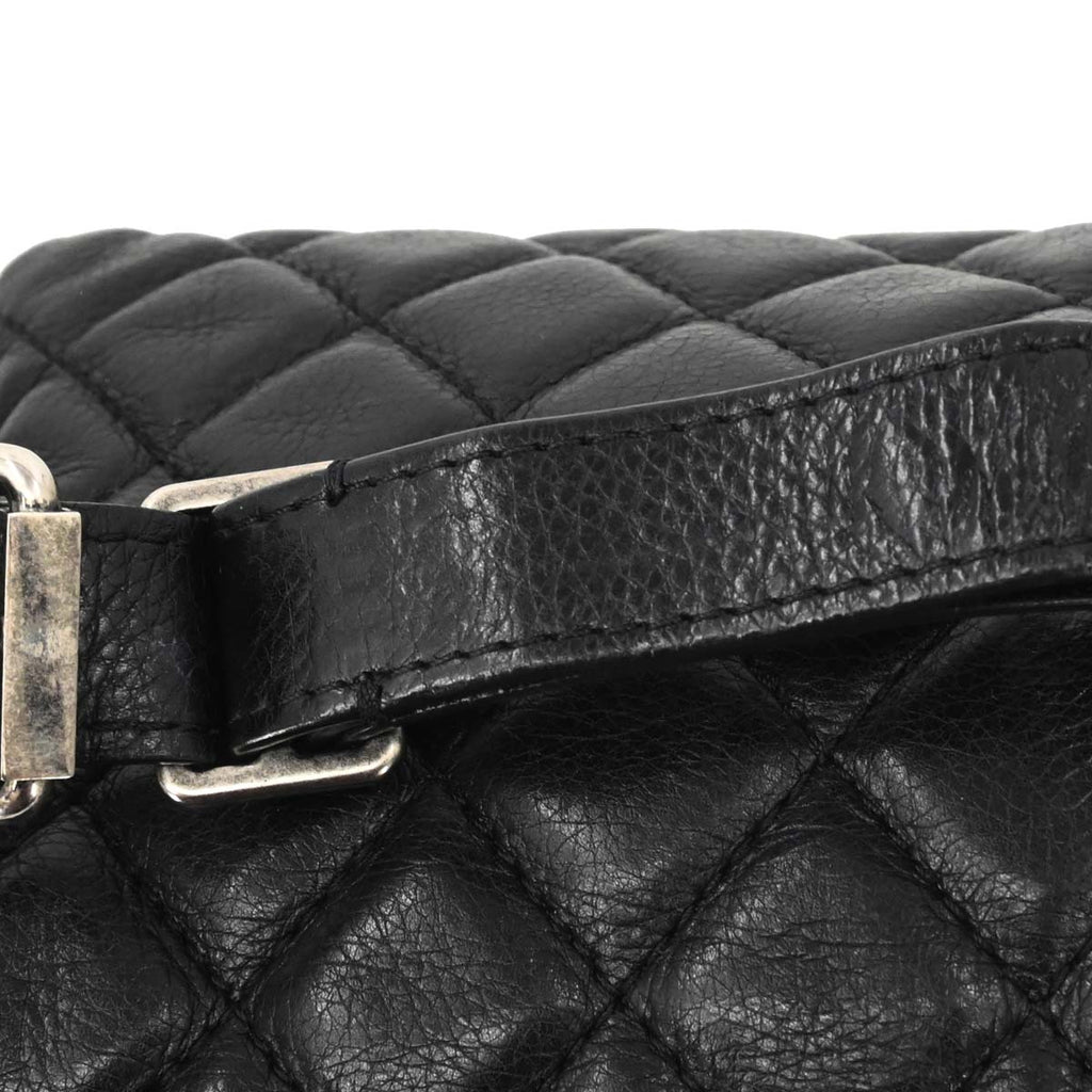 Chanel 2018-2019 Black Lambskin Waist Bum Bag