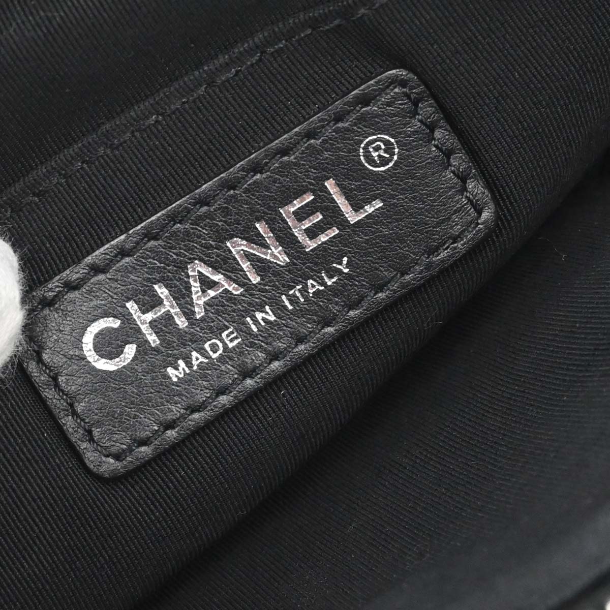 Chanel 2018-2019 Black Lambskin Waist Bum Bag