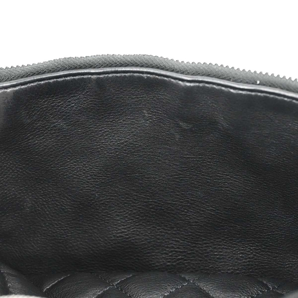 Chanel 2018-2019 Black Lambskin Waist Bum Bag