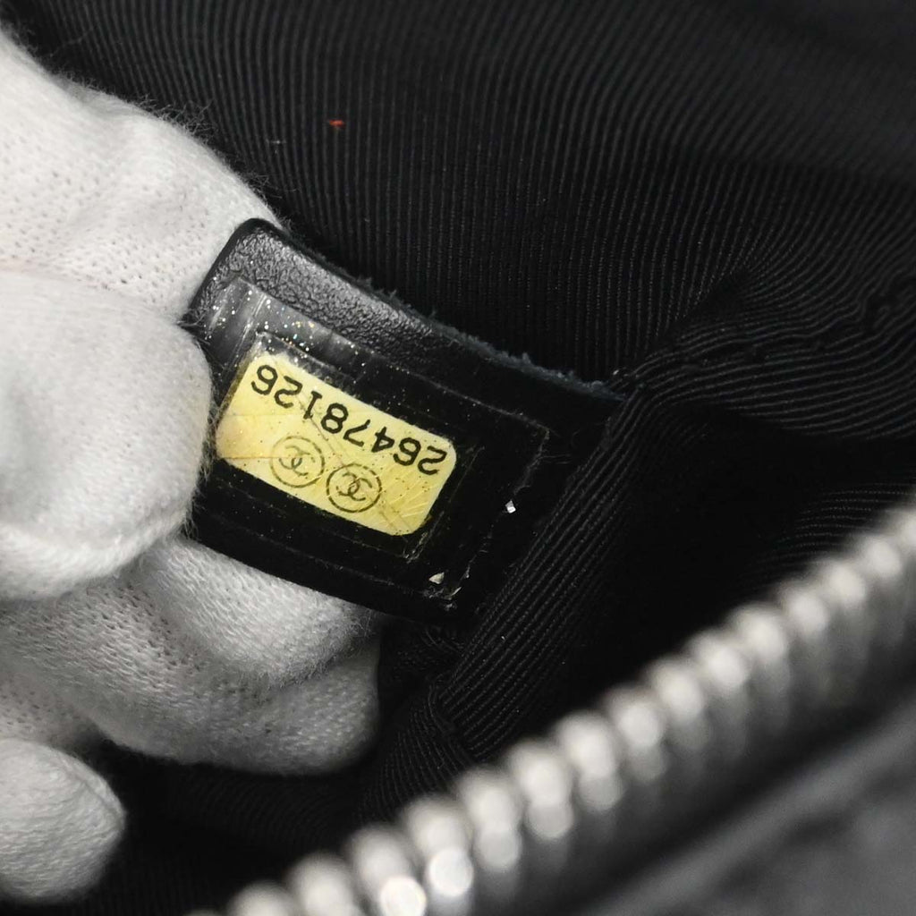 Chanel 2018-2019 Black Lambskin Waist Bum Bag
