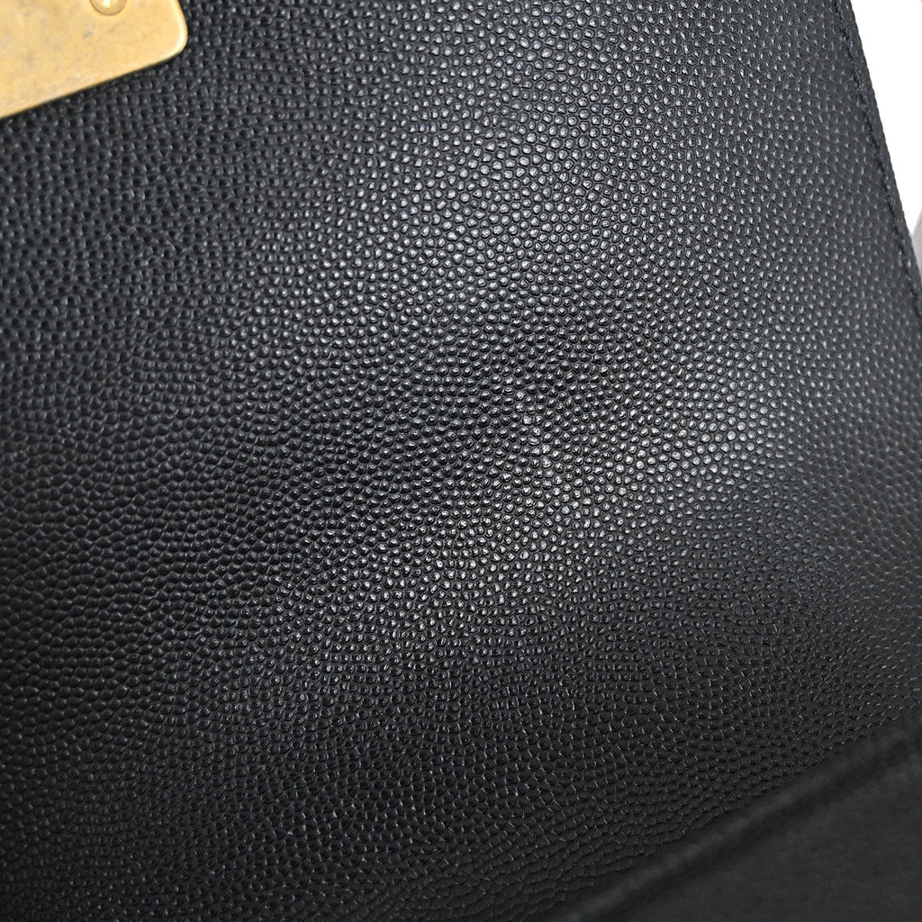 Boy Chanel 2019 Black Caviar Skin Small Chain Shoulder Bag