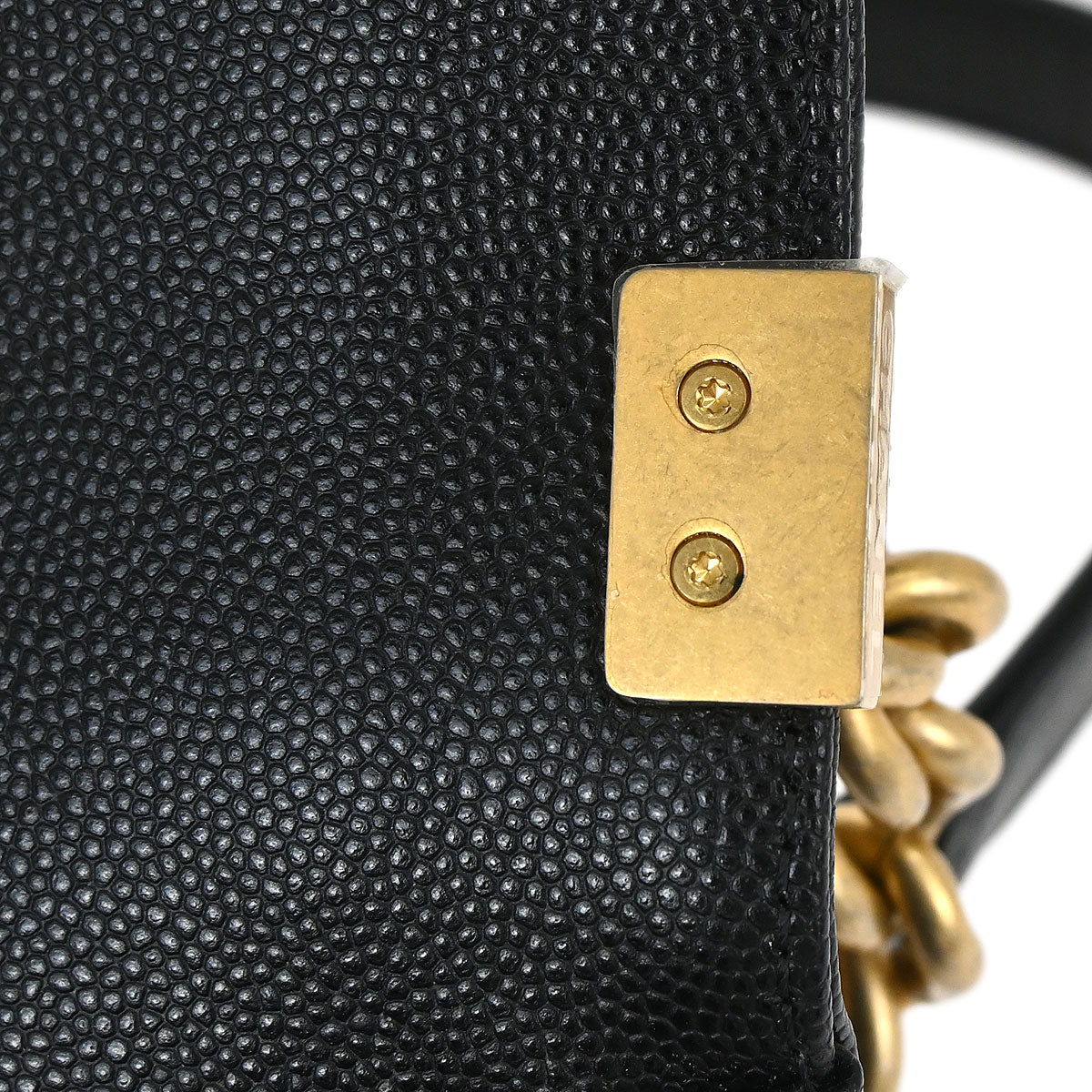 Boy Chanel 2019 Black Caviar Skin Small Chain Shoulder Bag