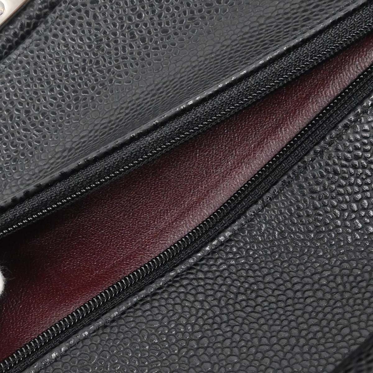 Chanel 2015-2016 Black Caviar Skin Medium Classic Double Flap Shoulder Bag