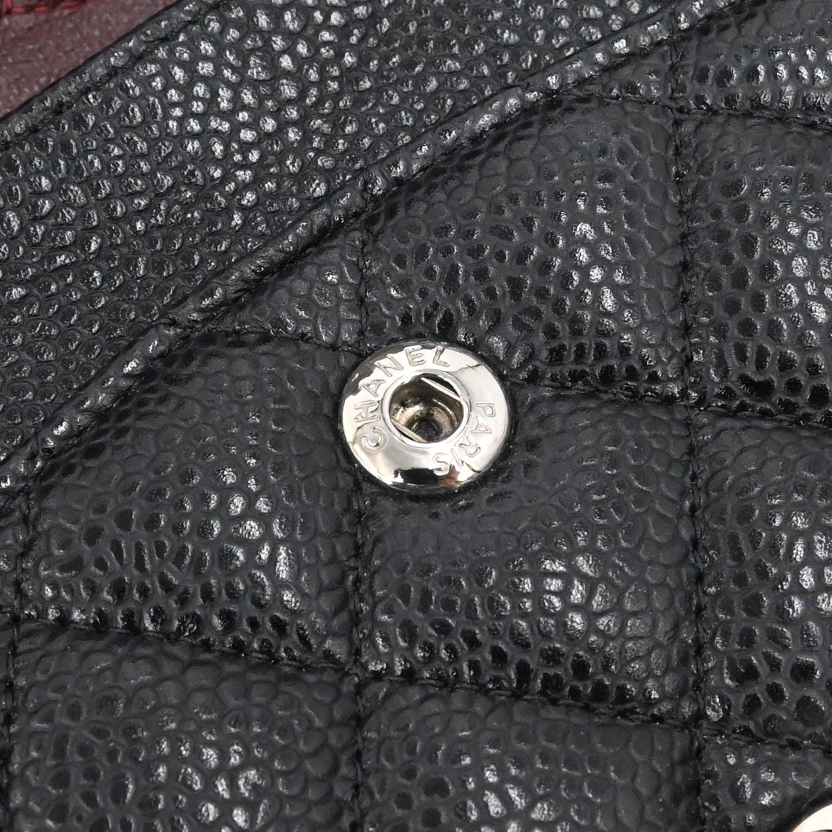 Chanel 2015-2016 Black Caviar Skin Medium Classic Double Flap Shoulder Bag