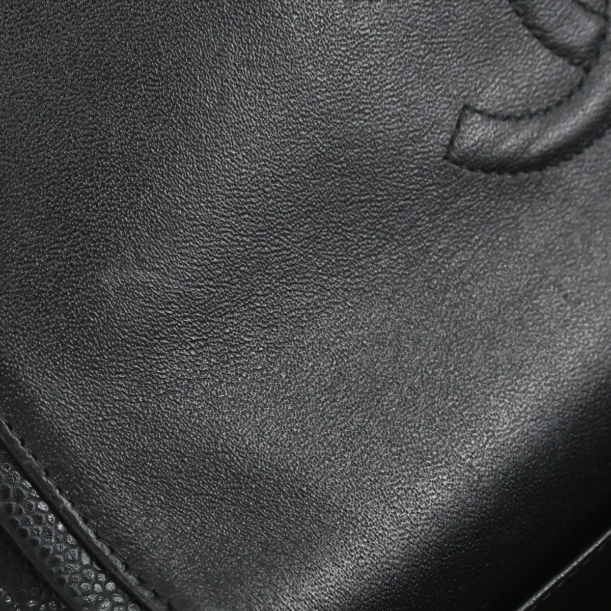 Chanel 2010-2011 Black Caviar Skin Medium Classic Double Flap Shoulder Bag