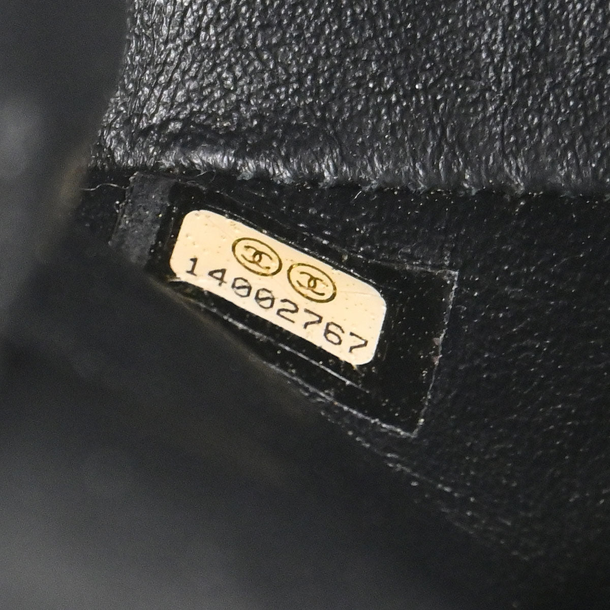Chanel 2010-2011 Black Caviar Skin Medium Classic Double Flap Shoulder Bag