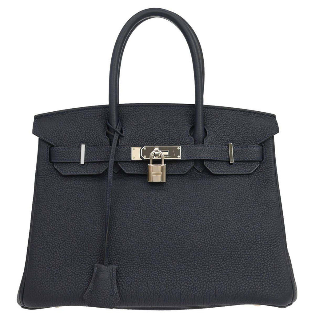 Hermes Blue Nuit Togo Birkin 30 Handbag