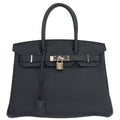 Hermes Blue Nuit Togo Birkin 30 Handbag
